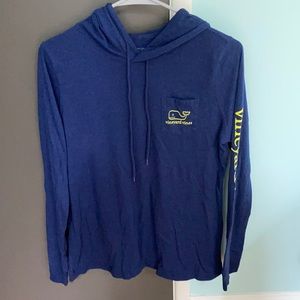 Vineyard vines ladies long sleeve hooded tee Sz M